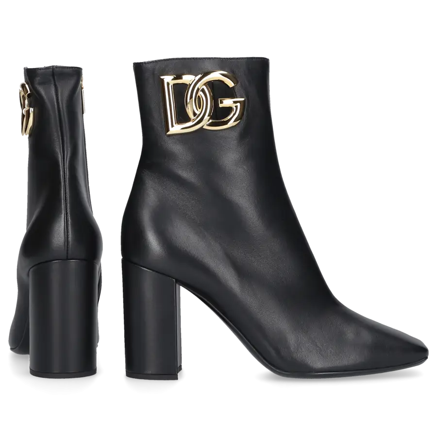 Dolce & Gabbana - Klassische Stiefeletten JACKIE 90 Kalbsleder - schwarz