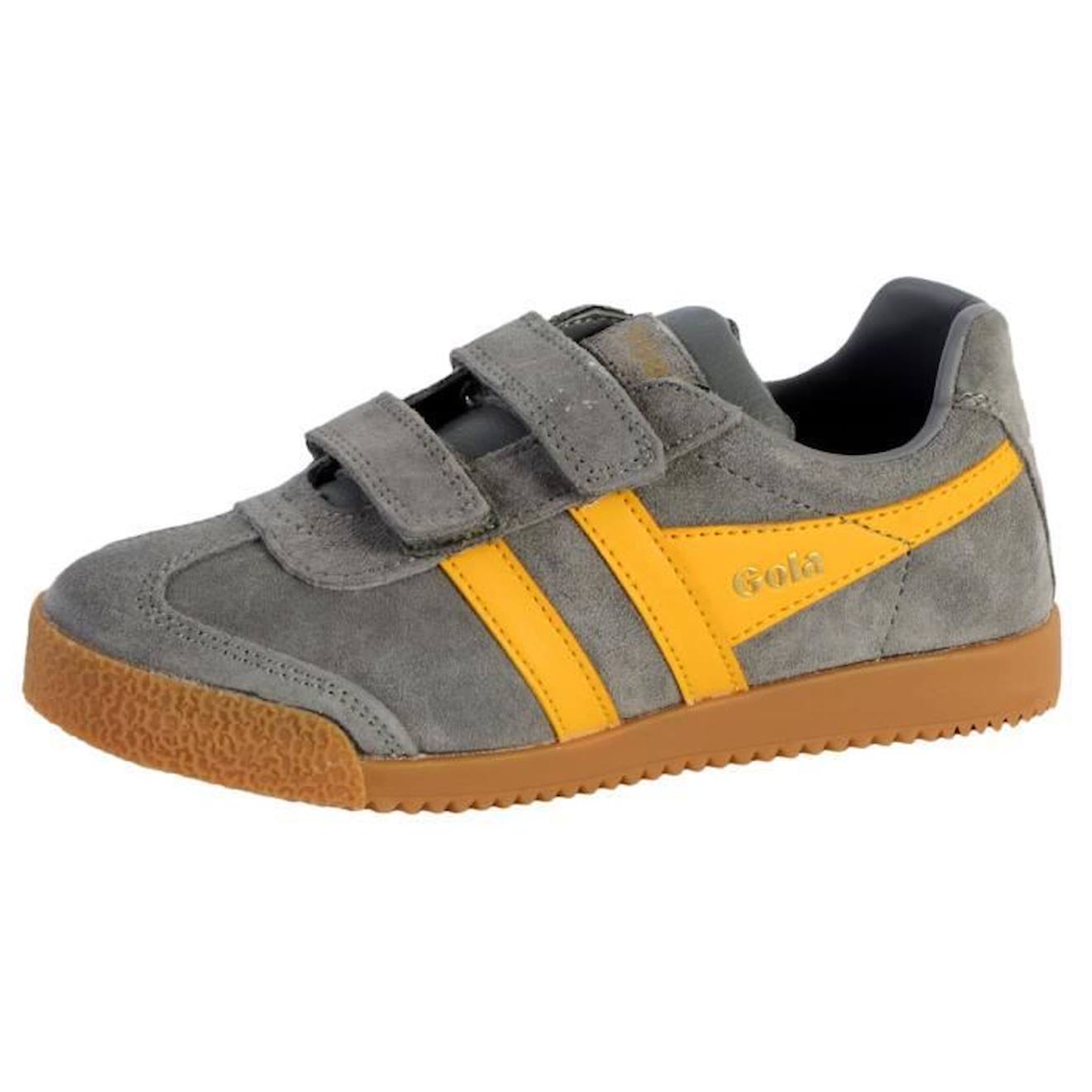 Basket Gola Enfant Harrier Velcro gris