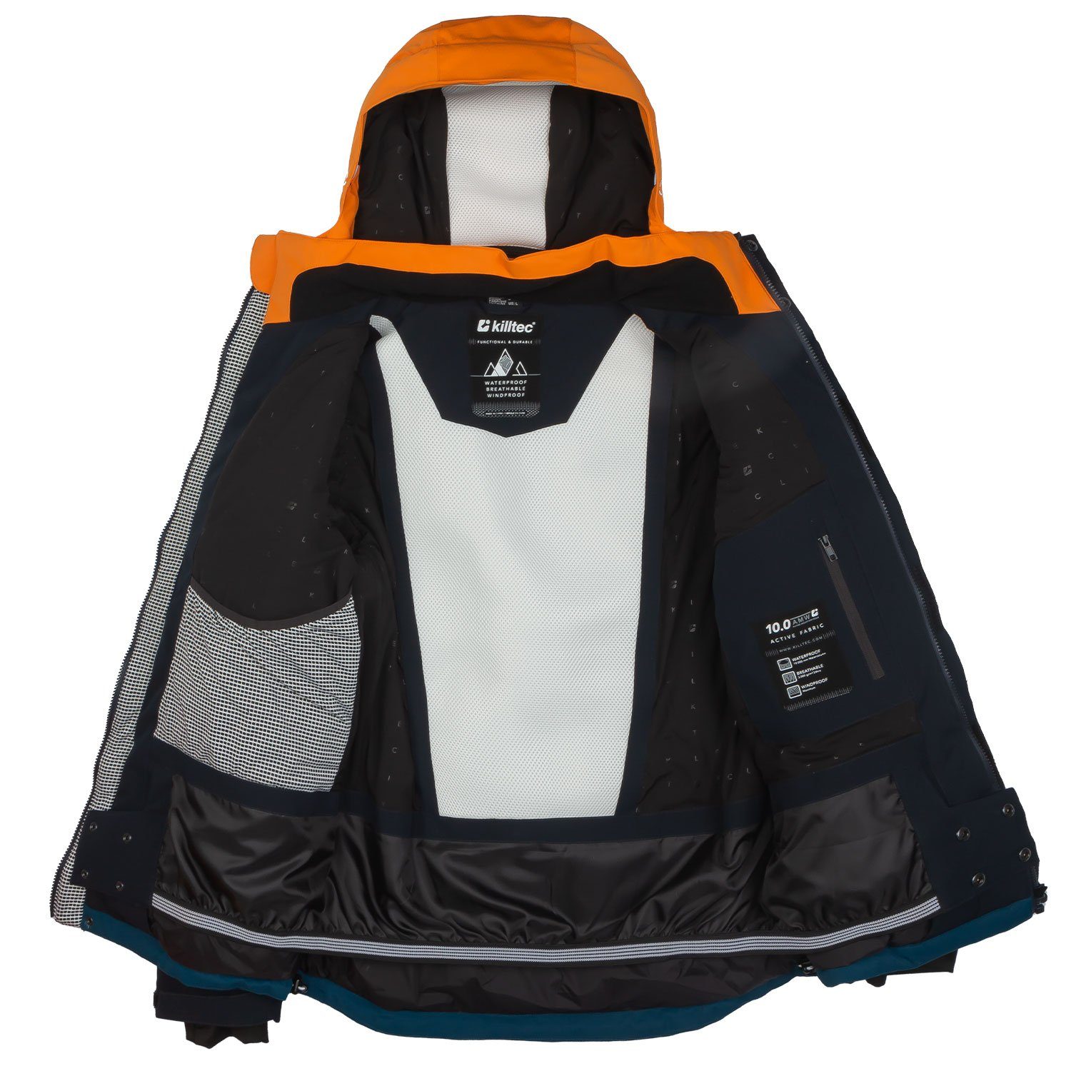 Killtec Skianzug Herren Skijacke + Skihose Farb- Größenwahl (blau/orange/schwarz)