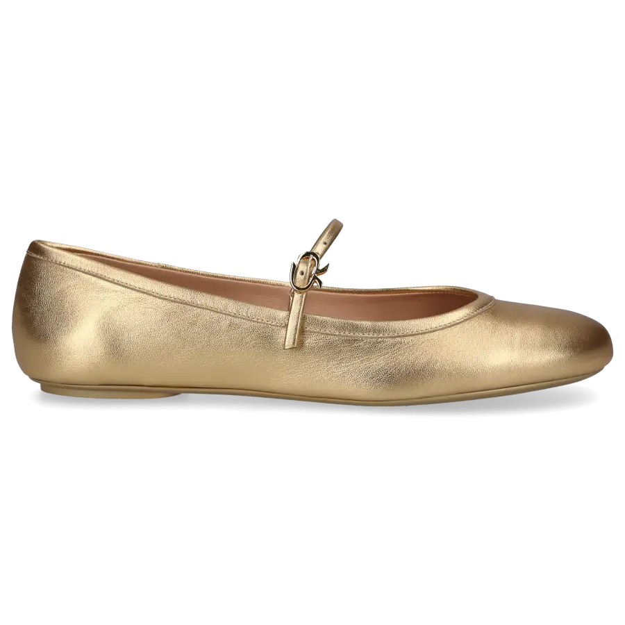 Gianvito Rossi - Riemchenballerinas CARLA Nappaleder - gold