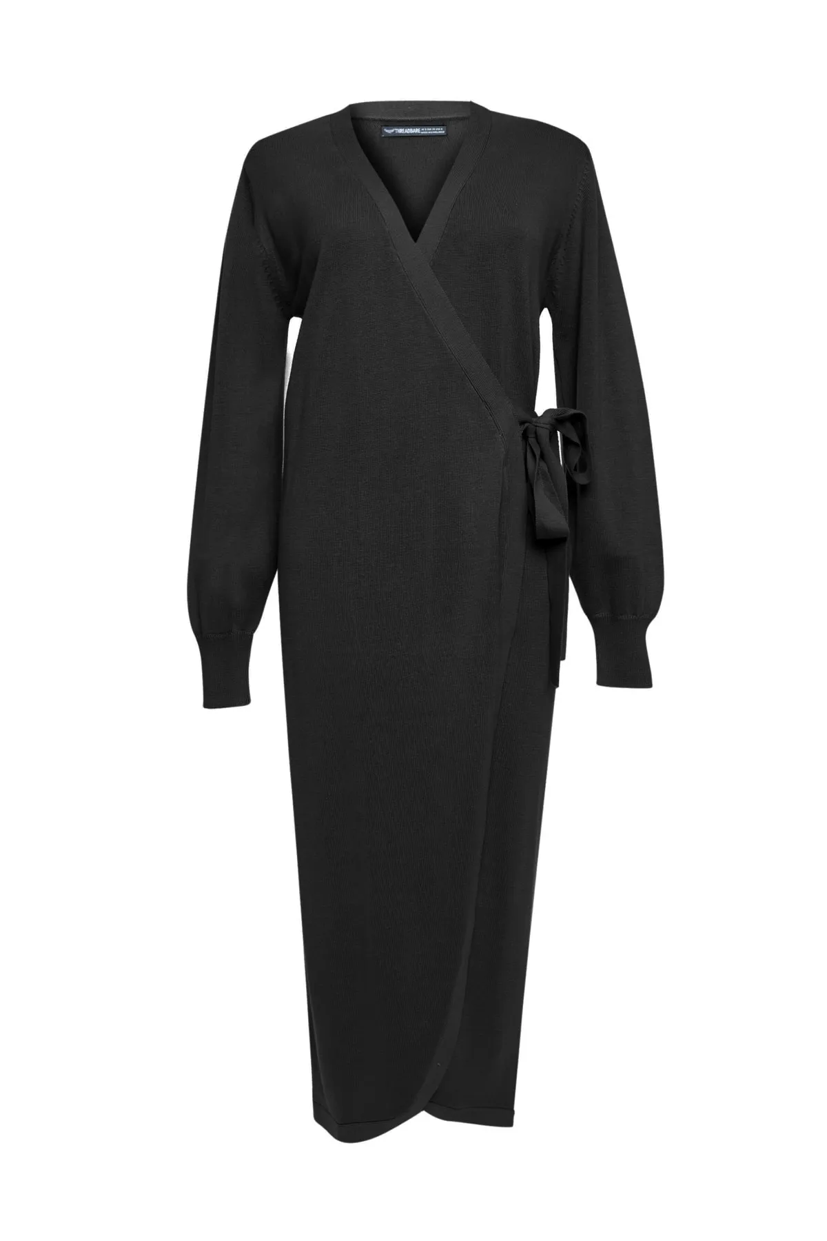 Threadbare  Kleid Lades Muskatnuss gestricktes Midi-Wickelkleid