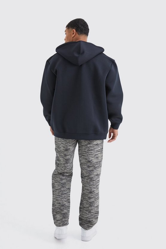 Oversize Scuba Hoodie mit Reißverschluss