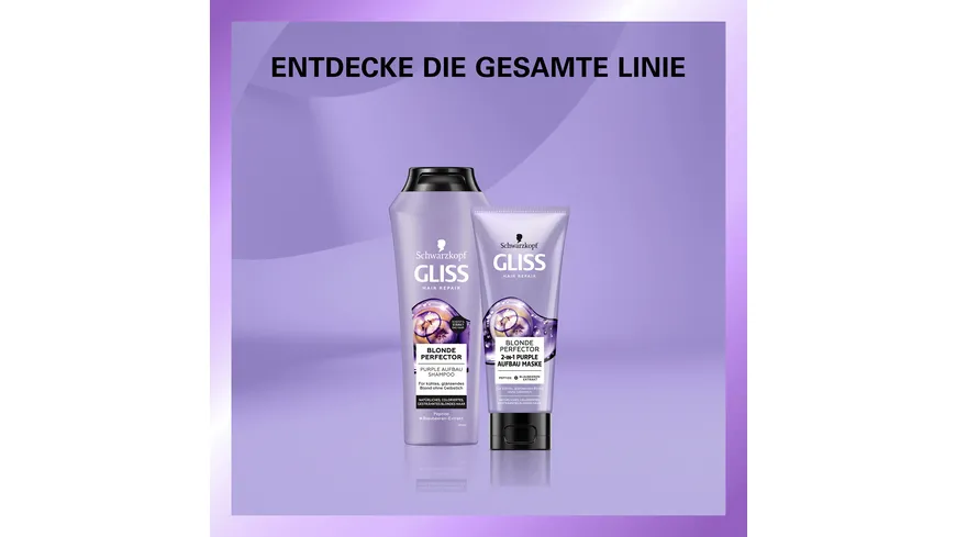 GLISS Blonde Perfector Purple Aufbau Shampoo 250 ml