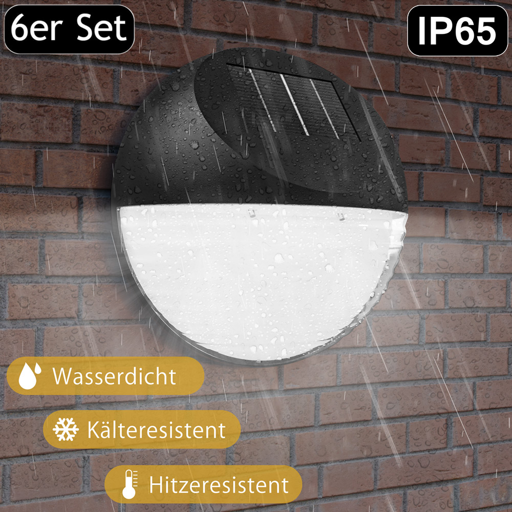 Casaria Deuba Solarleuchten für Außenbereich - 6er Set