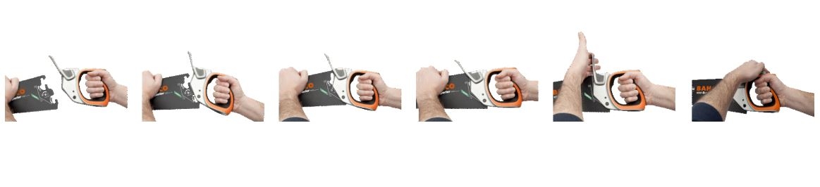 Mâner Bahco EX-LL BHS, ERGO™, pentru stângaci, pentru sistemul de ferăstrău manual Bahco, potrivit pentru lame de ferăstrău EX, dimensiune mare