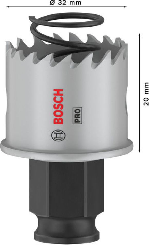Carotă pentru tablă Bosch Blue Accessories 2608594447 PRO PC Plus, 32 mm