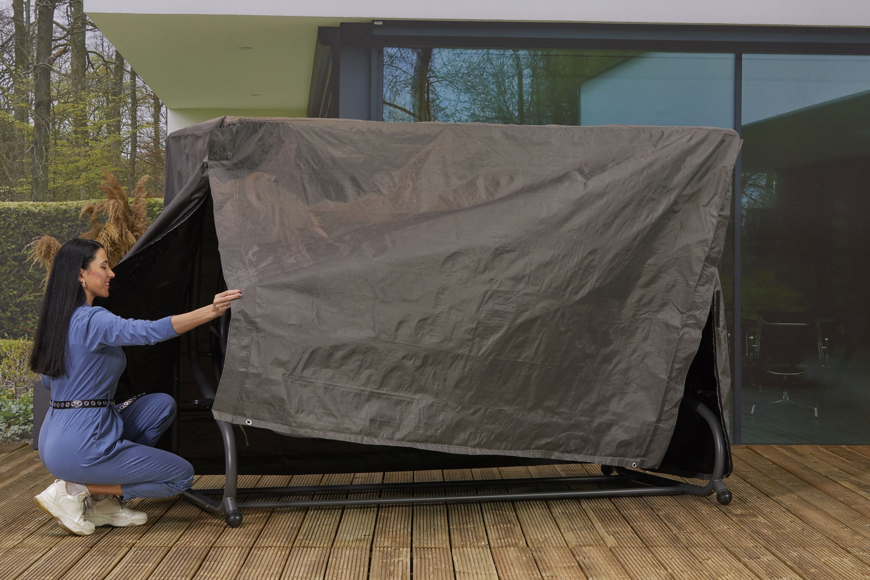 Gardissimo Hollywoodschaukel Atmungsaktiv, frostbeständig, wasserdicht, Schutzhülle Premium 344462, 3,00-Sitzer, 246x134x165cm, für Askim Schaukel, für Askim Schaukel