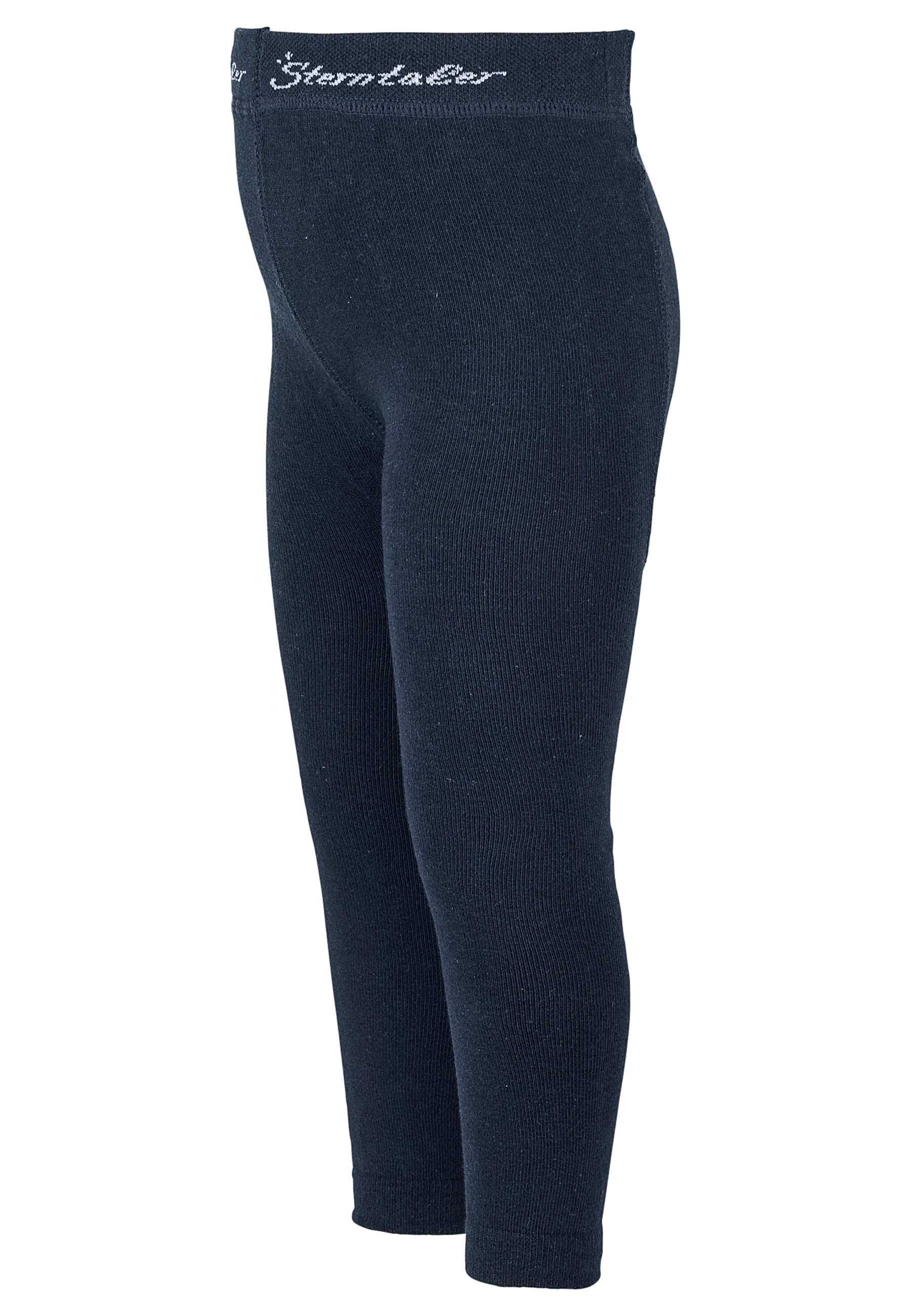 Leggings uni in Marine oder Anthrazit Melange