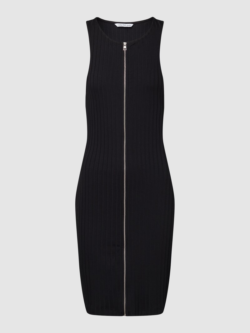Minikleid mit Reißverschluss in black
