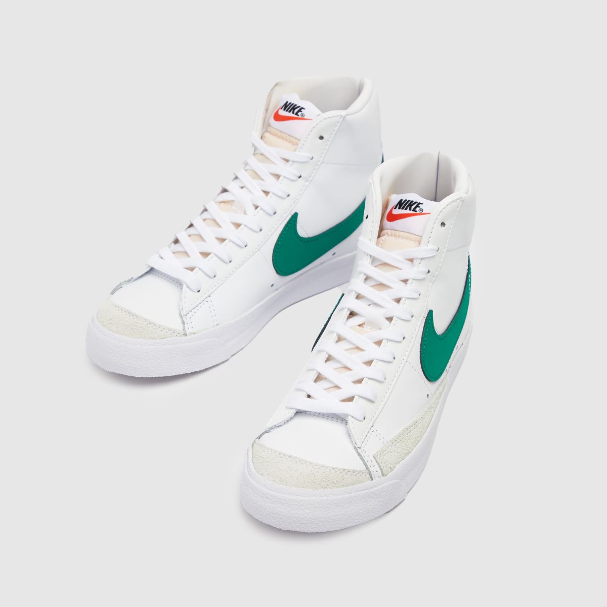 Nike Blazer Mid '77 Vintage-sneakers i vitt och grönt