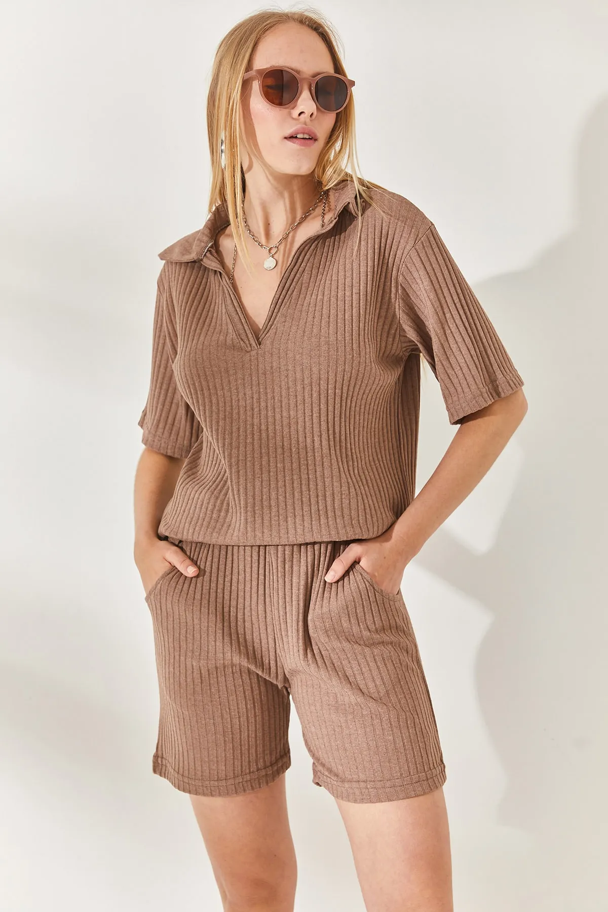 Olalook  Zweiteiler - Braun - Oversized