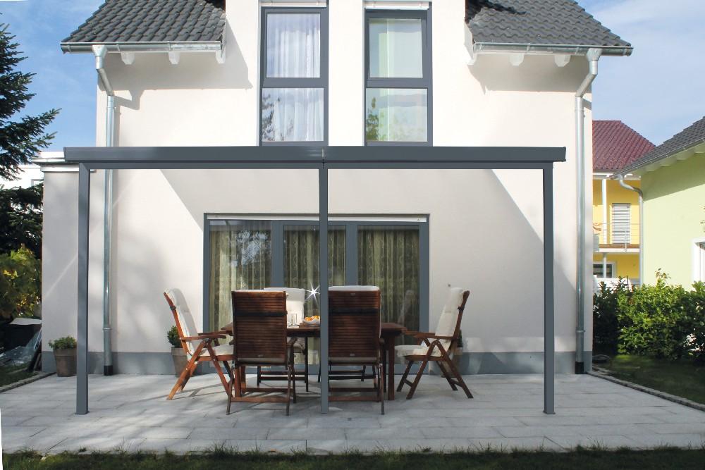 Gutta Terrassendach Bausatz Typ C (Anthrazit) 5460 x 3060 mm
