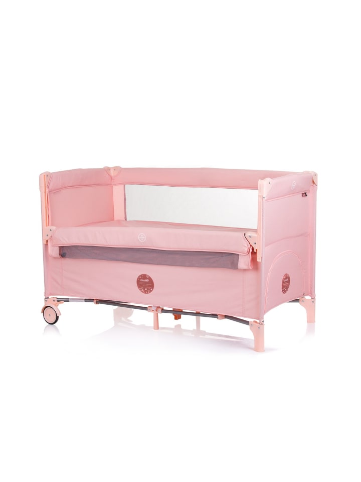 Chipolino Reisebett Relax Leinen 2 Ebenen in rosa günstig kaufen 60x120 cm