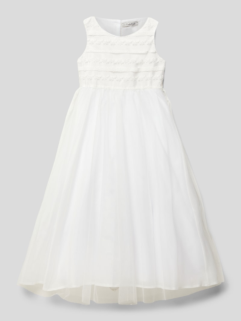 Kommunionskleid mit Taillenband in offwhite