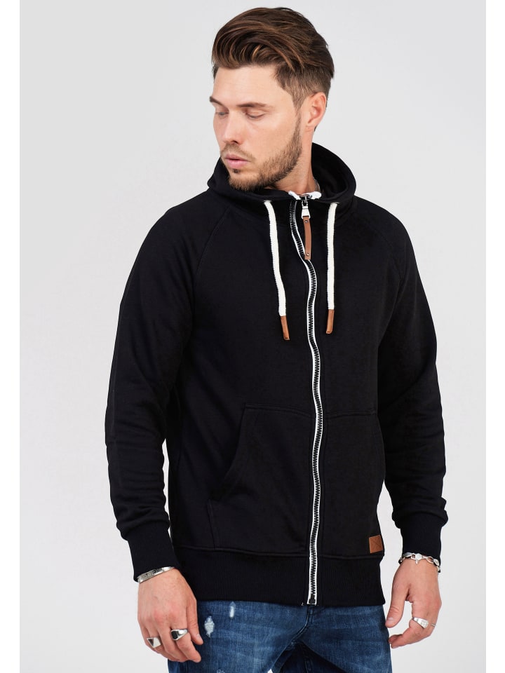 SOULSTAR Sweatjacke - MSWMODESTO Hoodie Weicher Kapuzenpullover Sweatshirt in Schwarz günstig kaufen