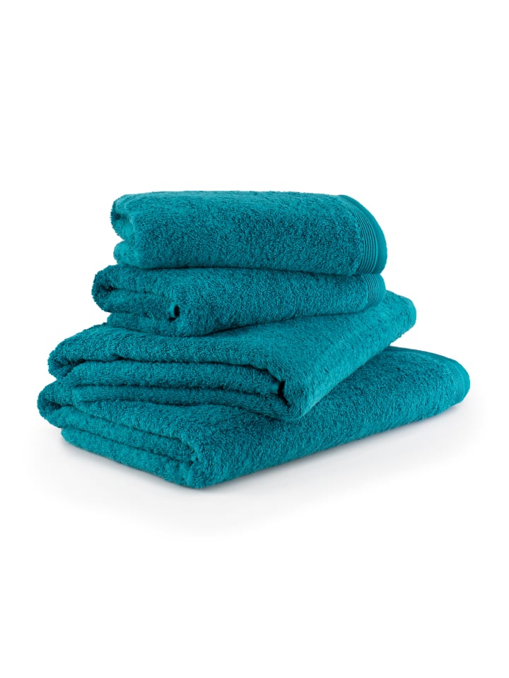 Möve Handtuchset Superwuschel 4-TLG in lagoon günstig kaufen 4-teilig