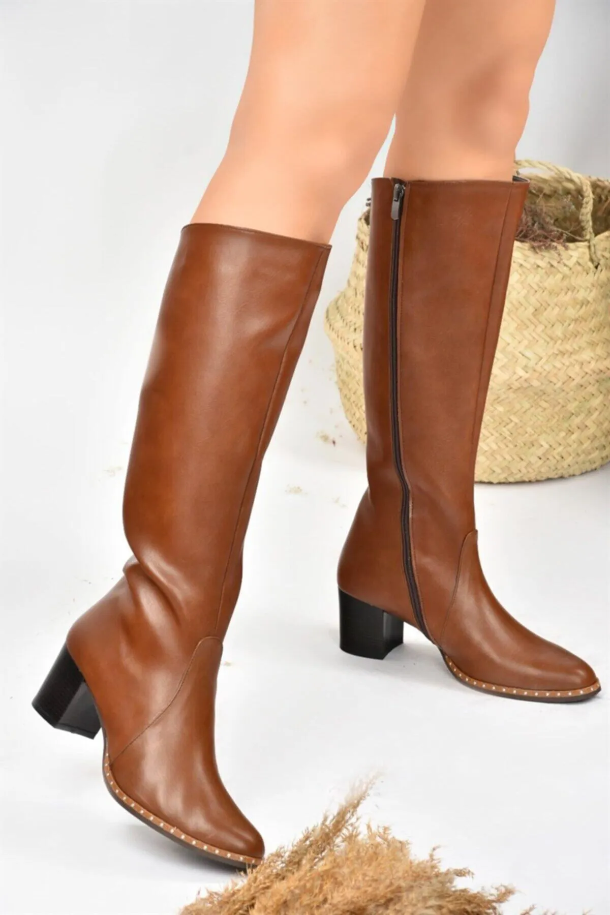 Fox Shoes  Hellbraune Damenstiefel C654652709