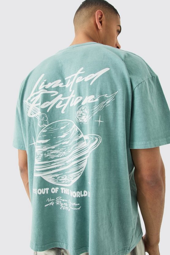 Kastiges Oversize T-Shirt mit Print