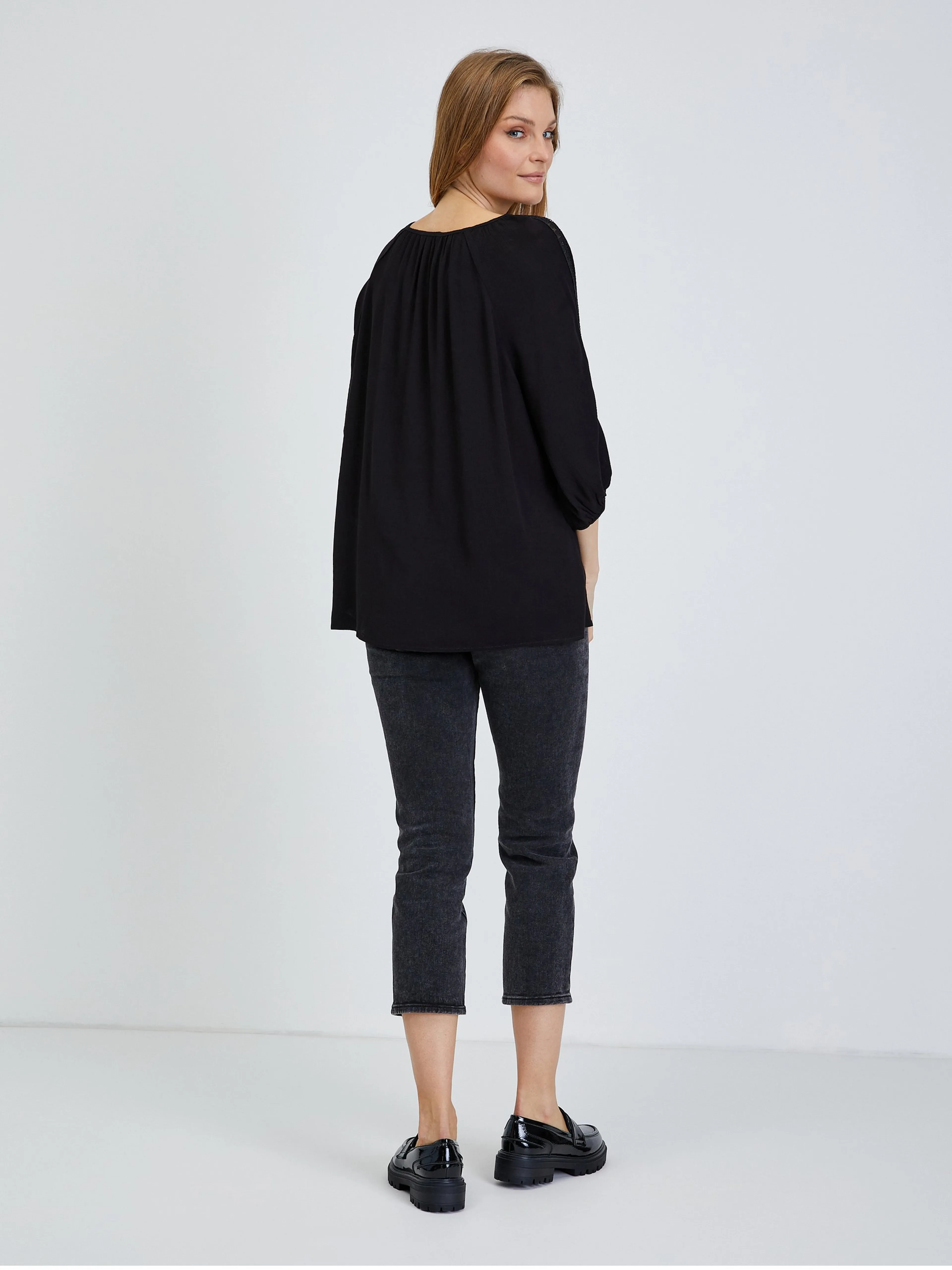 Schwarze Bluse ORSAY
