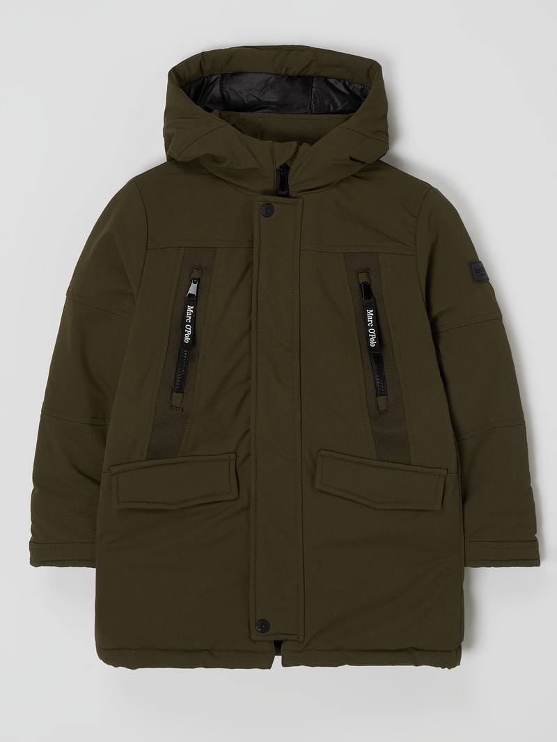 Parka mit Kapuze in khaki