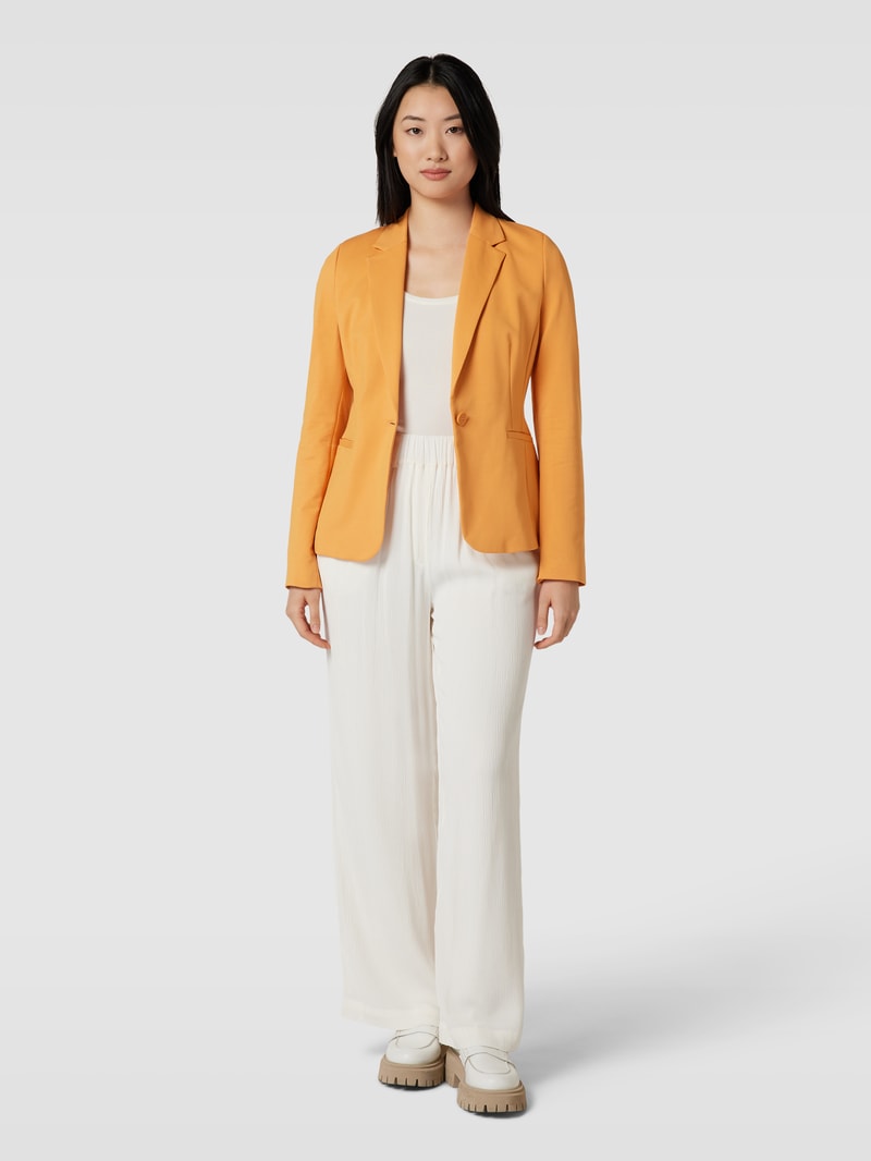 Blazer mit Knopfverschluss in orange