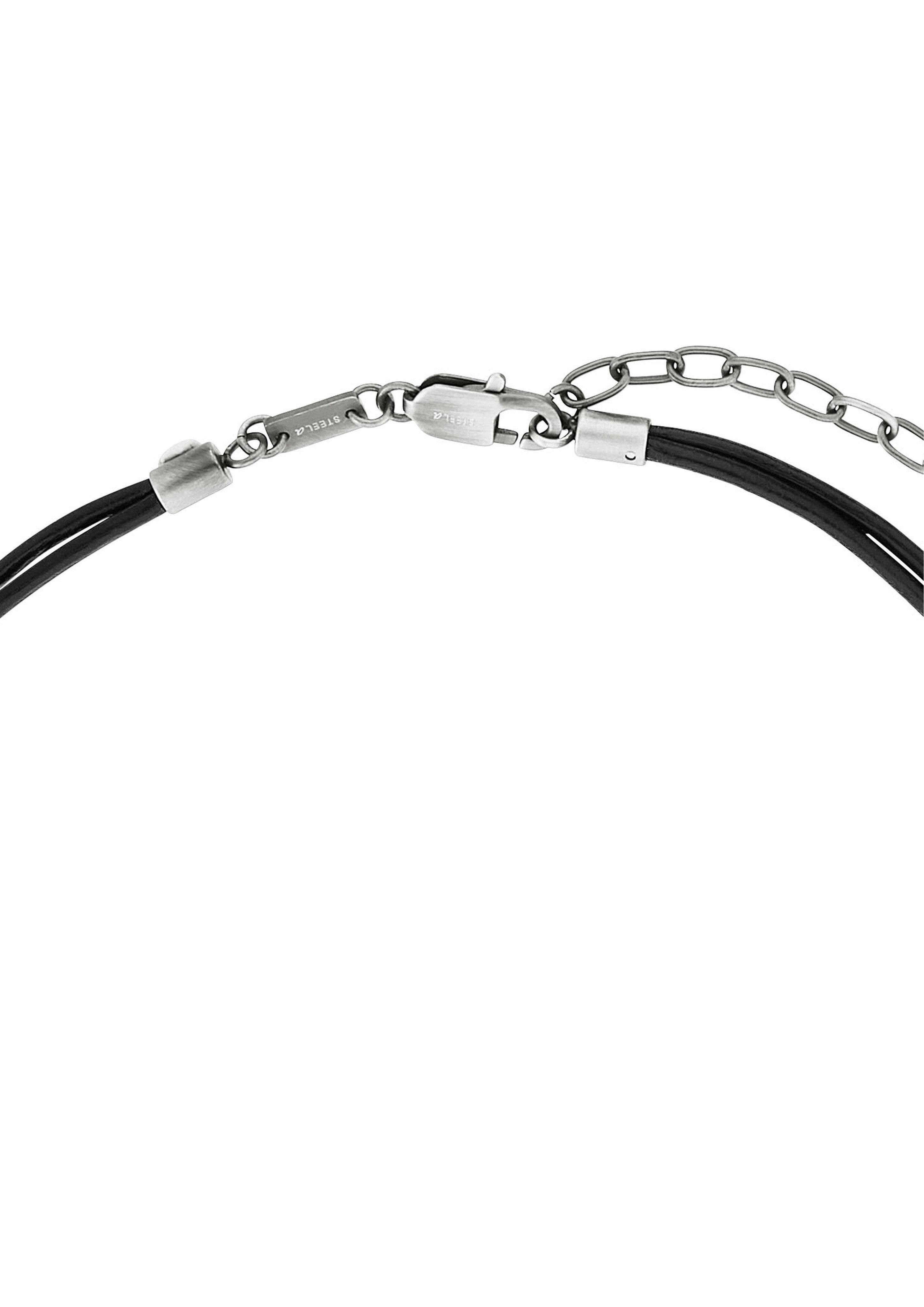 Lederkette mit Beads-Detail  6009616-99B0