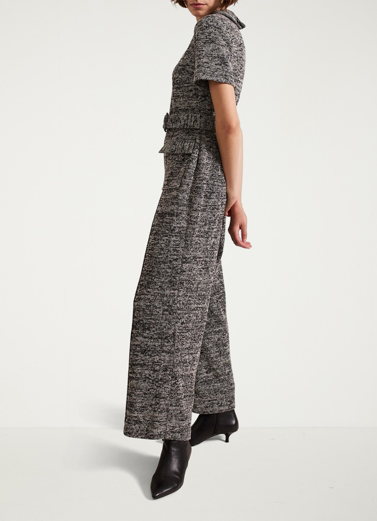 Phase Eight Lavinia wide fit jumpsuit in tweed look