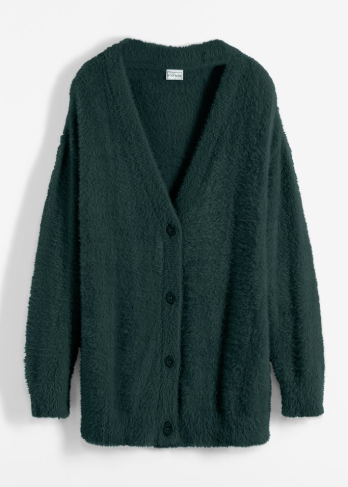 Flauschige Strickjacke