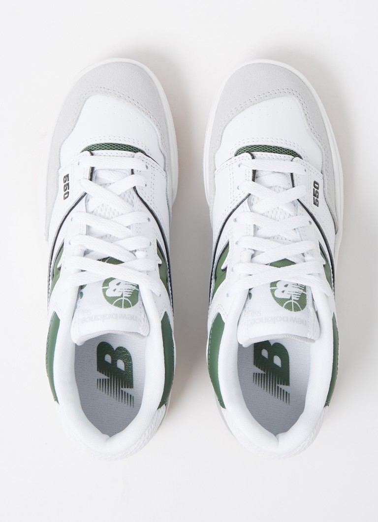 New Balance 550 -nahkakengät mokkanahkaisilla yksityiskohdilla