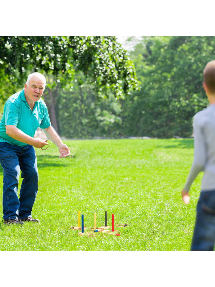 relaxdays Ringwurfspiel in Mehrfarbig günstig kaufen onesize