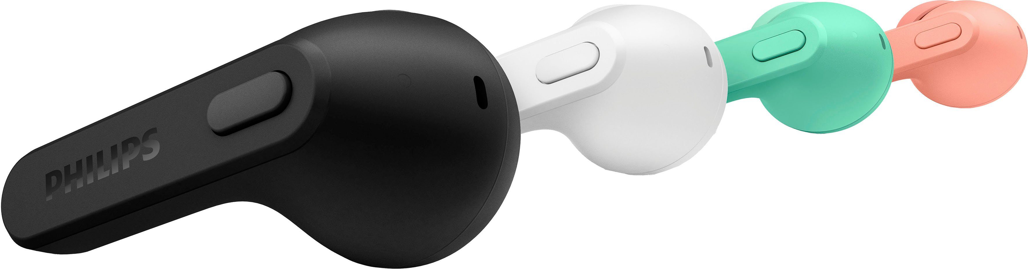 Philips TAT2206 wireless In-Ear-Kopfhörer (Multi-Point-Verbindung, Rauschunterdrückung, True Wireless, integrierte Steuerung für Anrufe und Musik, A2DP Bluetooth, AVRCP Bluetooth, Bluetooth, HSP)