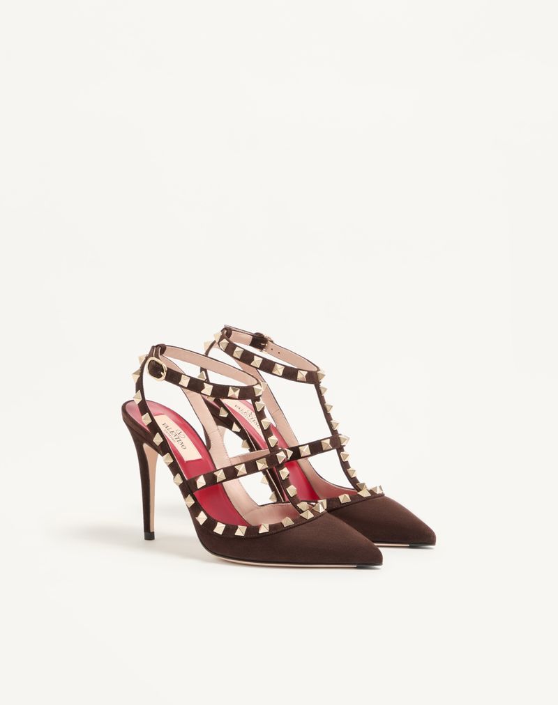 100mm ruskinds-pump med rockstud-motiv