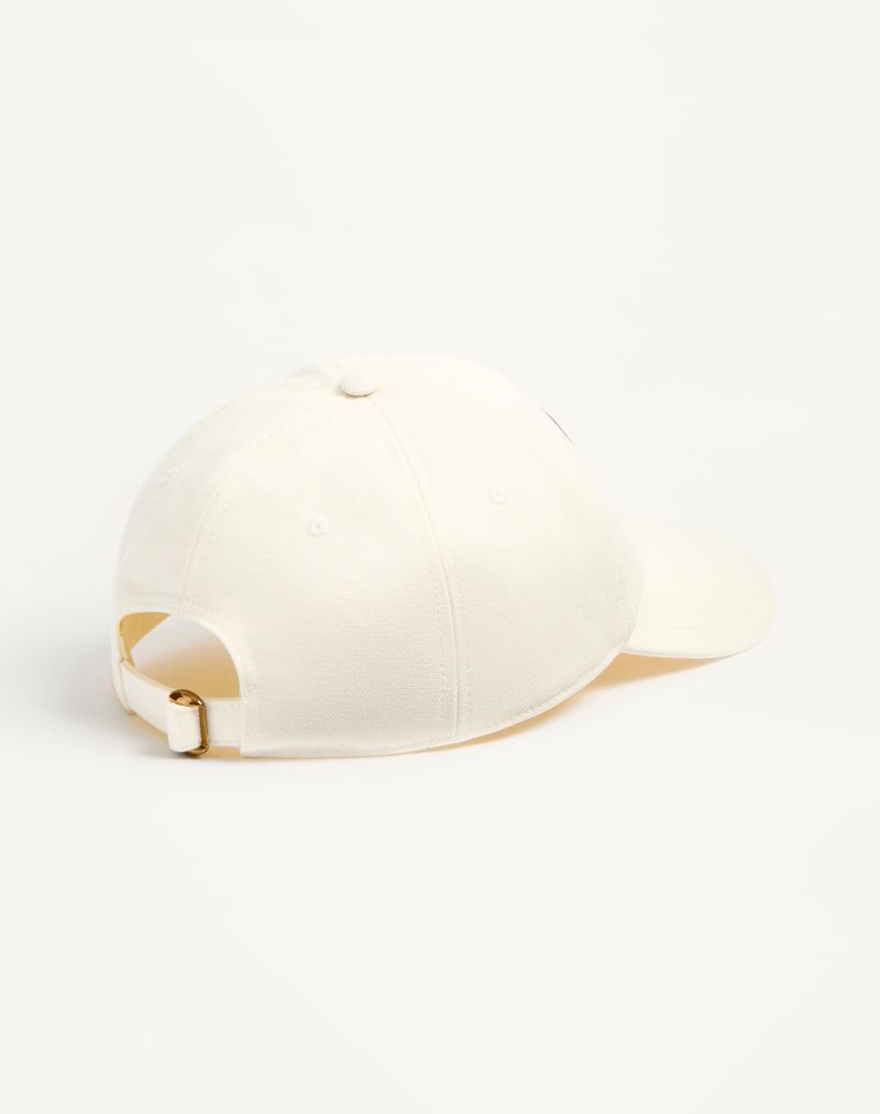 Boné de beisebol Chez Valentino em algodão com bordado