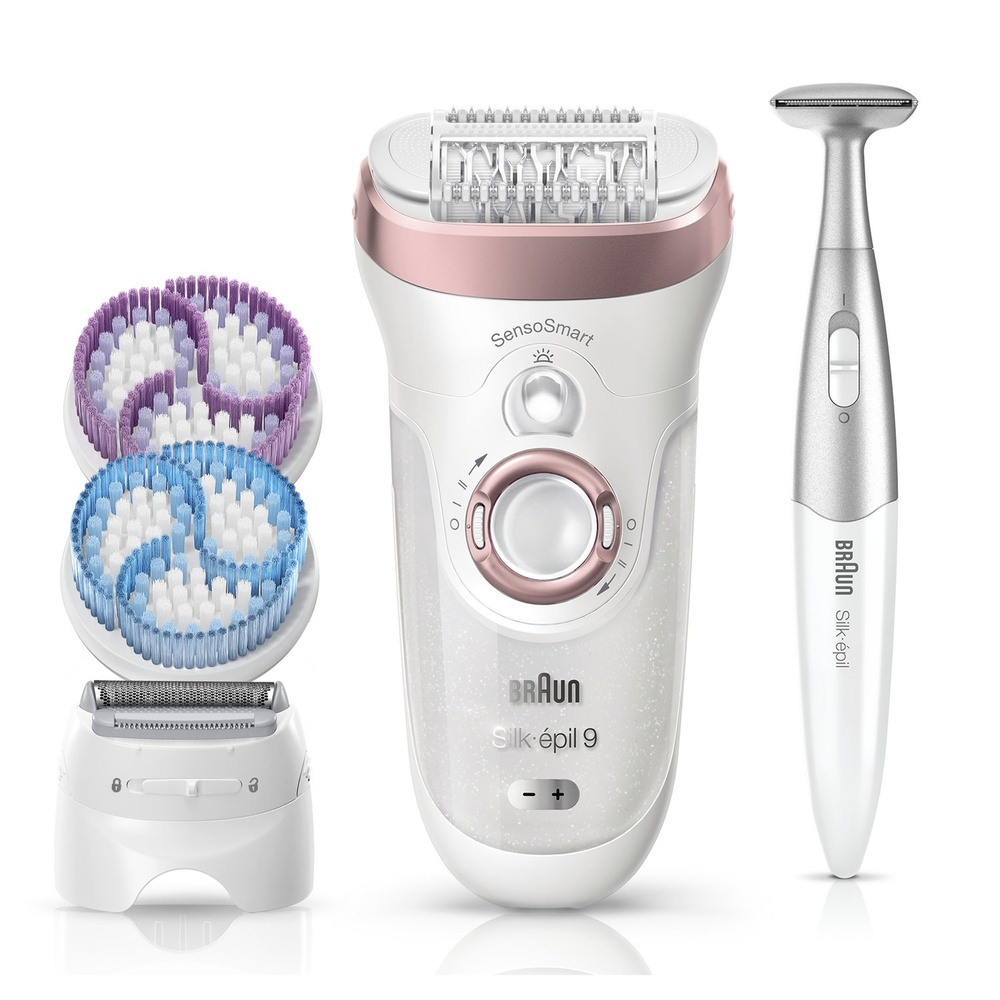 braun Braun Silk-épil 9 9/980 SkinSpa SensoSmart Épilateur Or Rose Epilateur Electrique