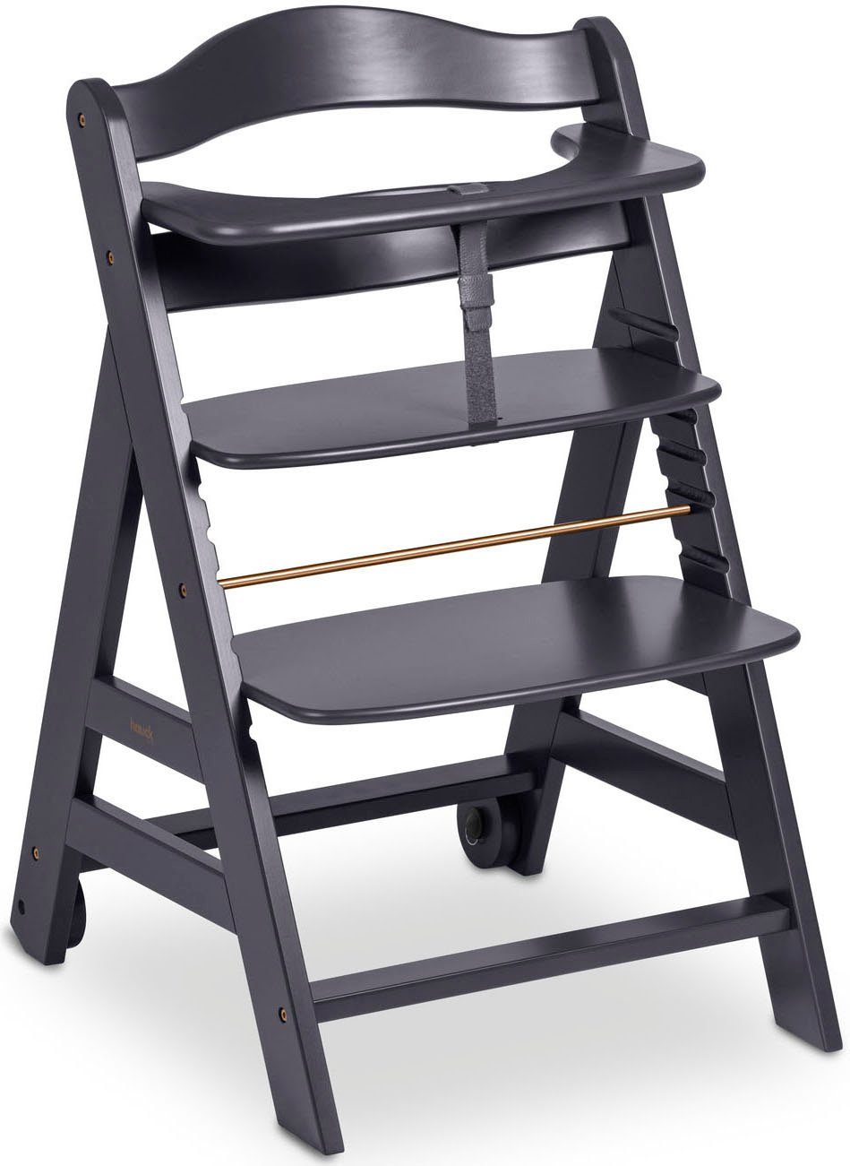 Hauck Hochstuhl Beta+, Dark Grey, FSC® - schützt Wald - weltweit