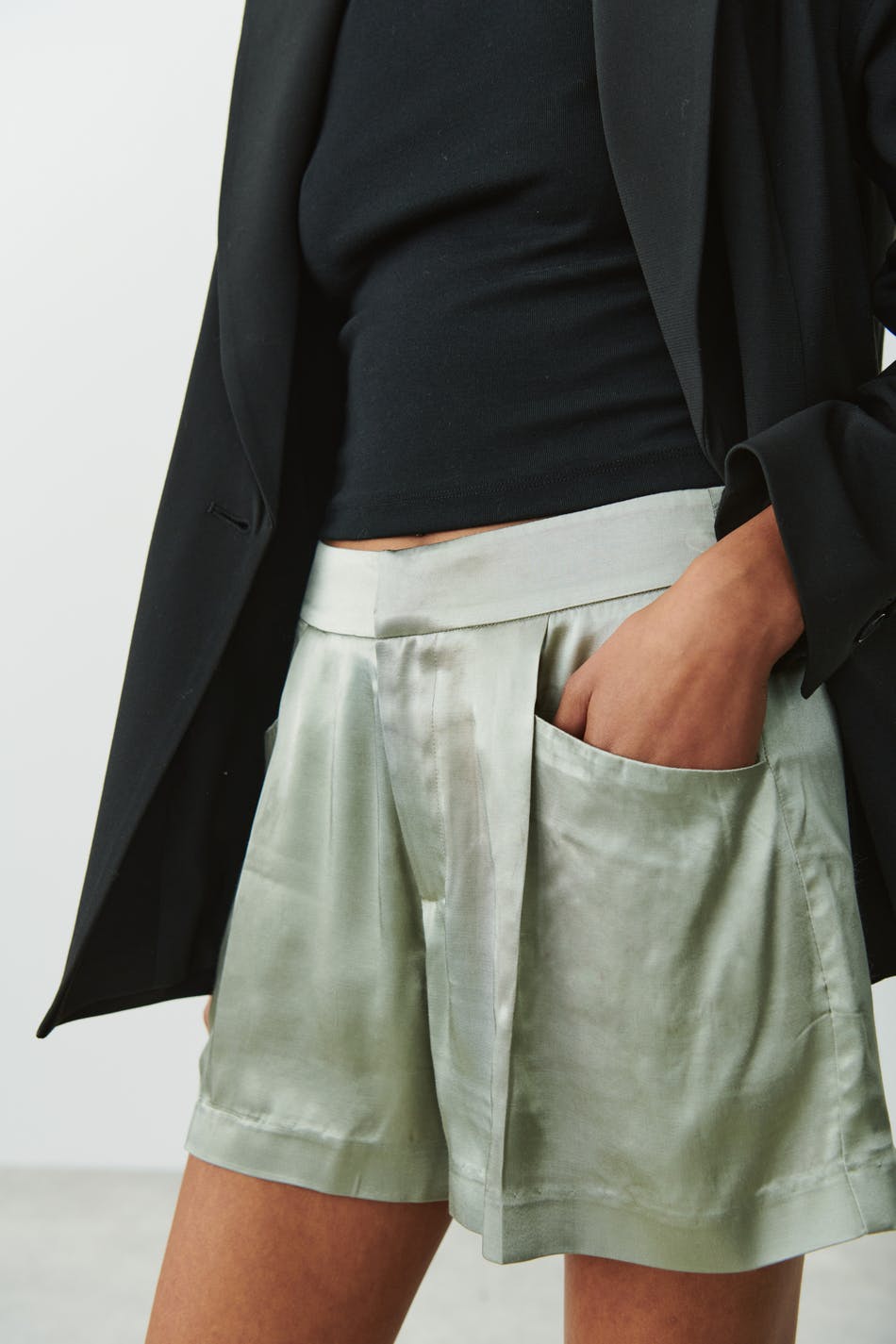 Satin shorts