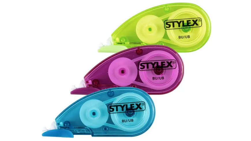 STYLEX Korrekturroller 5mm x 5m 3er Pack 18 m