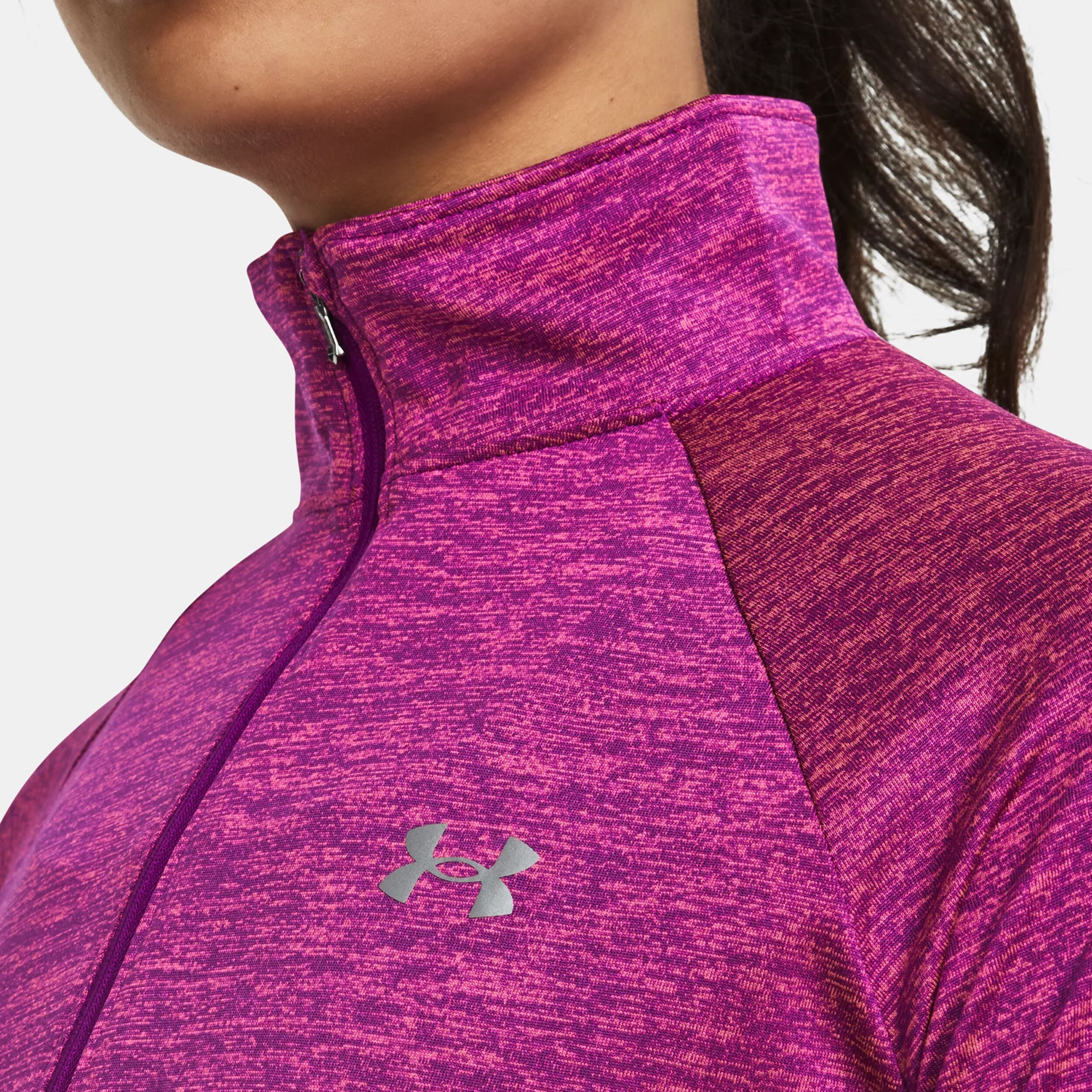 Tech Half-Zip Twist Longsleeve Damen - Lila