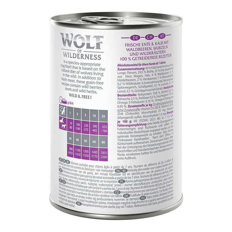 Wolf of Wilderness Senior 6 x 400 g