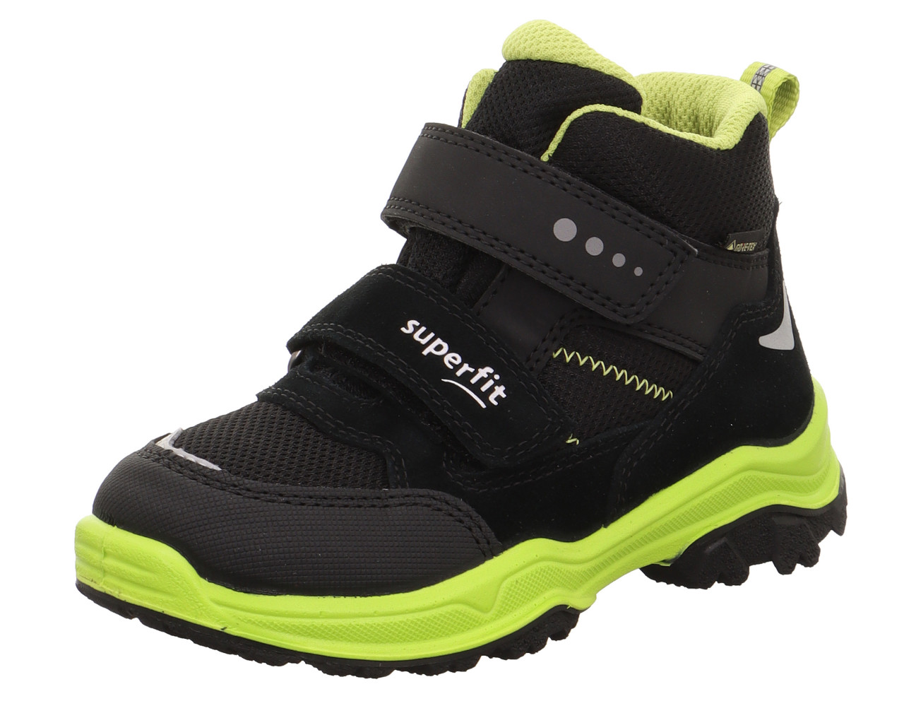 JUPITER - Schwarz/HellgrünBoots mit Klettverschluss