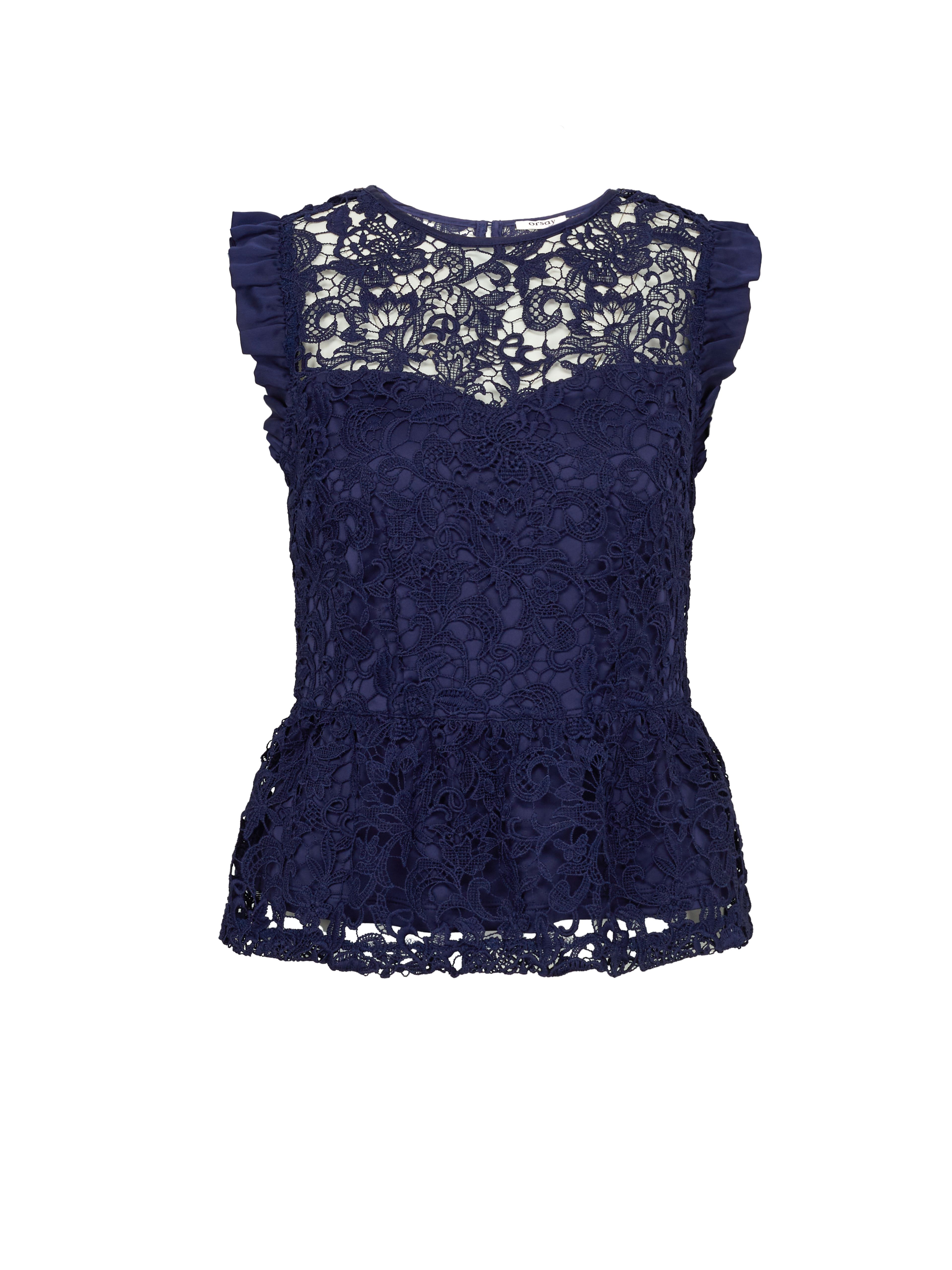Dunkelblaue Damenbluse ORSAY