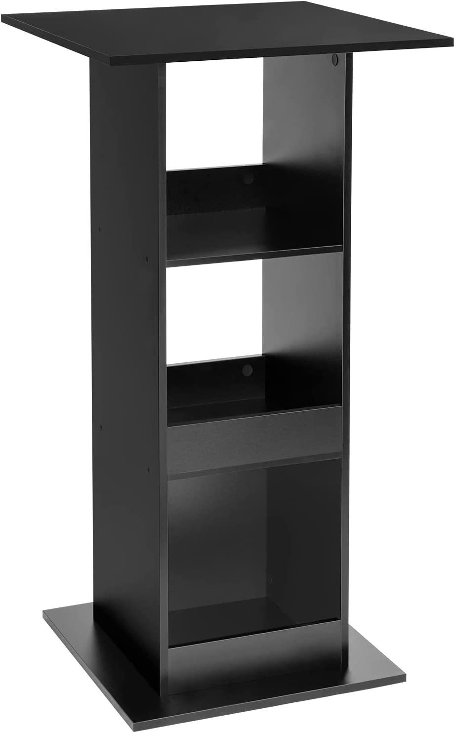Woltu Bartisch (1-St), mit 3 Regalfächern, aus Holzwerkstoff