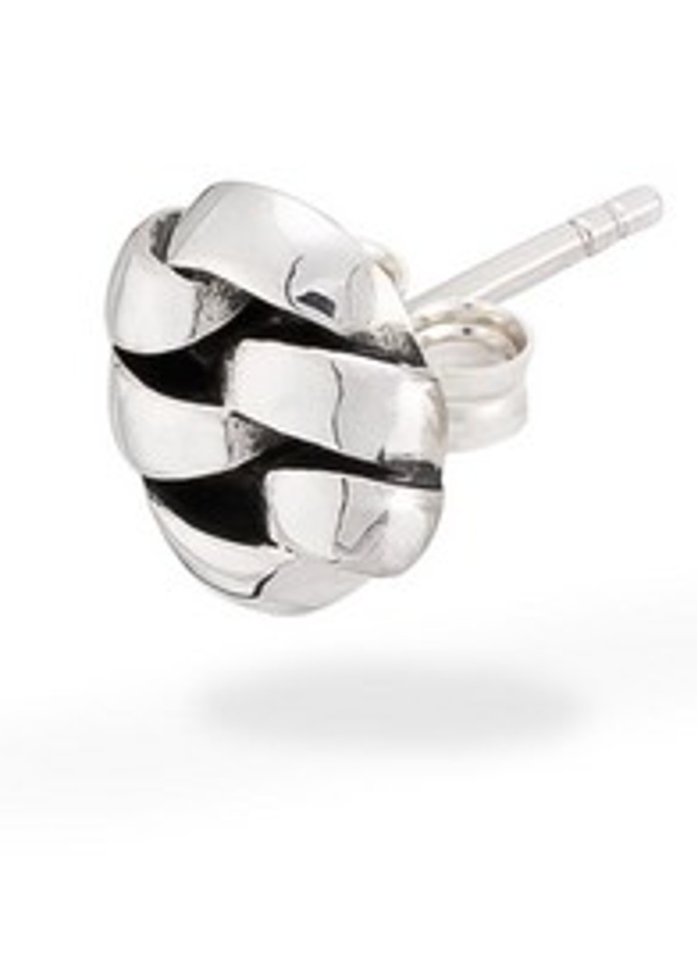 Buddha to Buddha Chain silver stud earrings