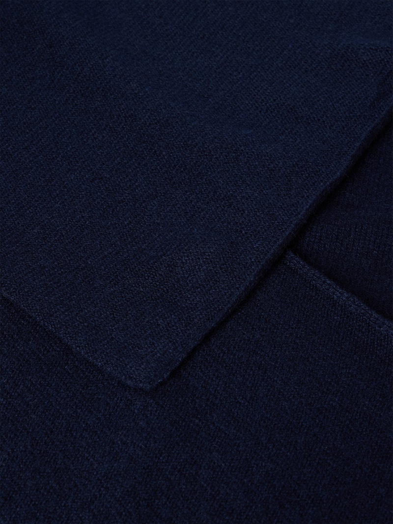 Schal mit Strukturmuster in marineblau
