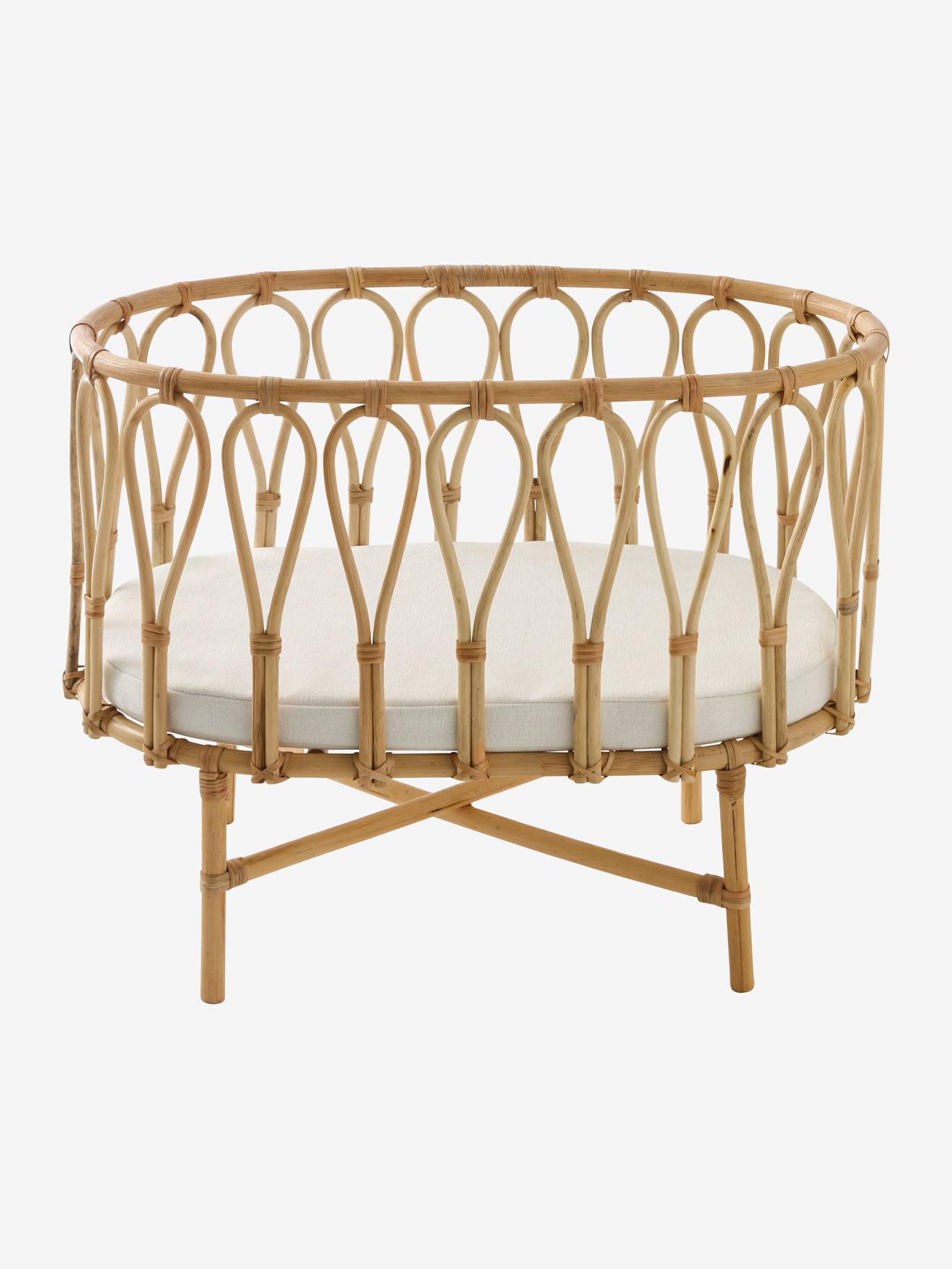 Vertbaudet Puppenbett aus Rattan MINI BOHO - natur