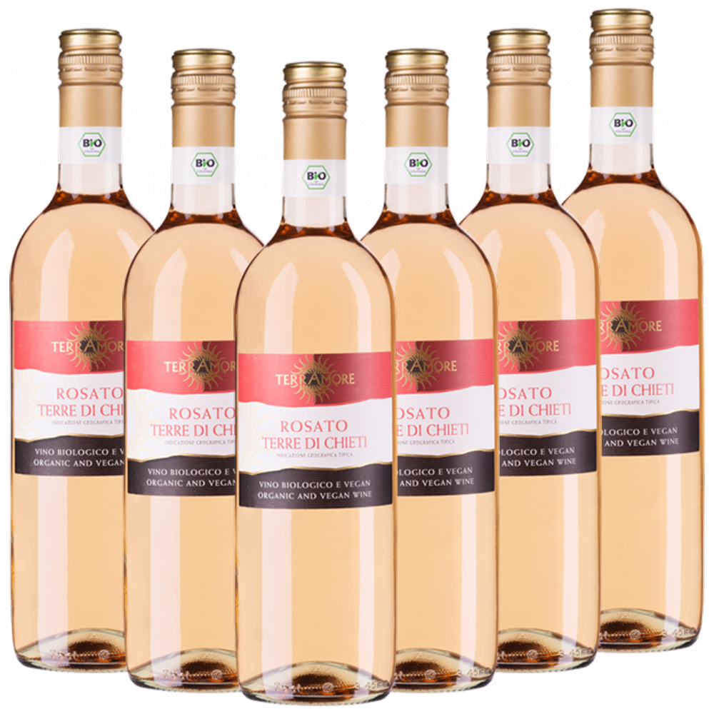 TerrAmore Bio-Rosato Terre di Chieti IGT TerrAmore Italien  trocken - 6er Karton