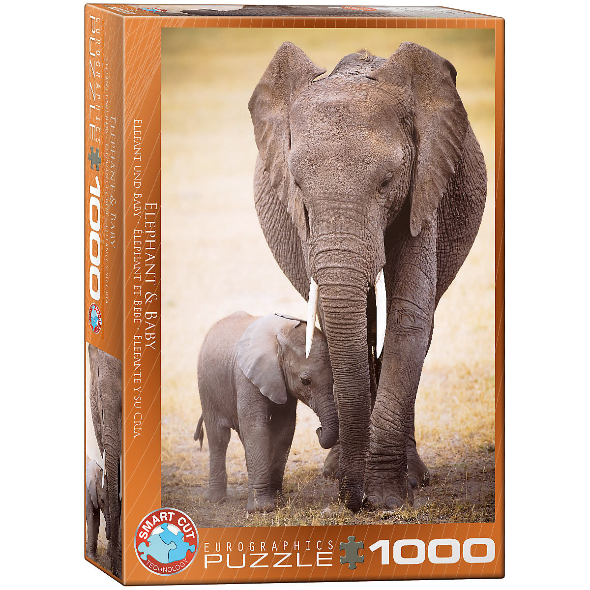 Puzzle 1000 Teile-Elephant & Baby