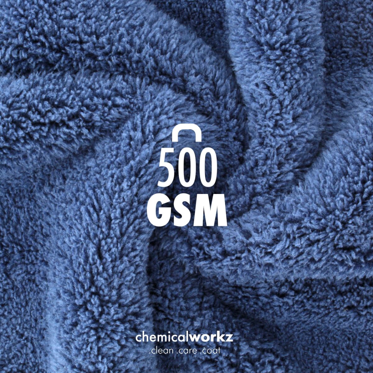 chemicalworkz Edgeless Soft Touch Towel 500GSM Dunkelblau Poliertuch 40×40cm