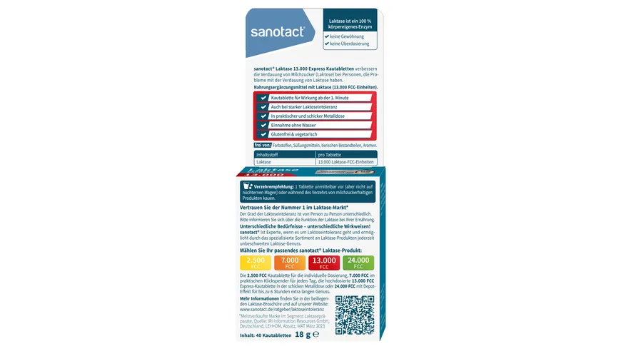 Sanotact Express Laktase 13.000