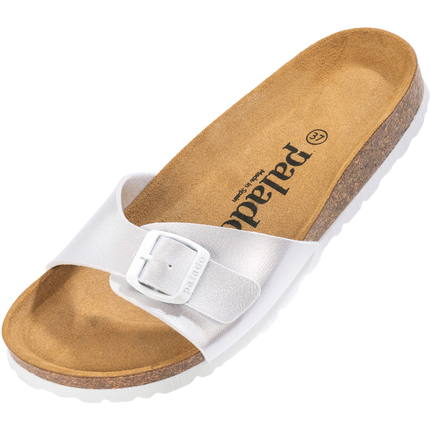 Palado Malta Metallic, Pantoletten, Damen, Hellsilber metalic